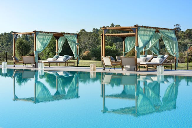 Seaside resort Sardinia pool
