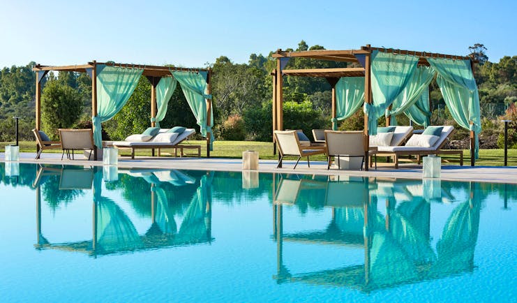 Seaside resort Sardinia pool