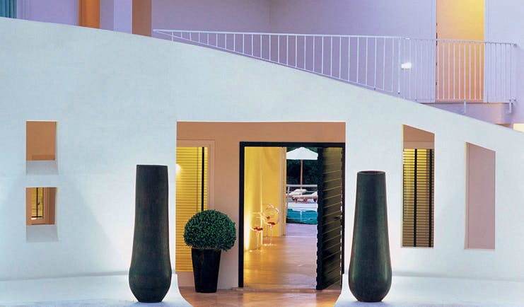 Hotel La Coluccia Sardinia entrance to hotel modern architecture modern décor