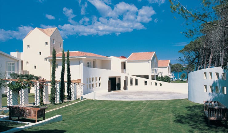 Hotel La Coluccia Sardinia grounds hotel buildings lawns modern architecture