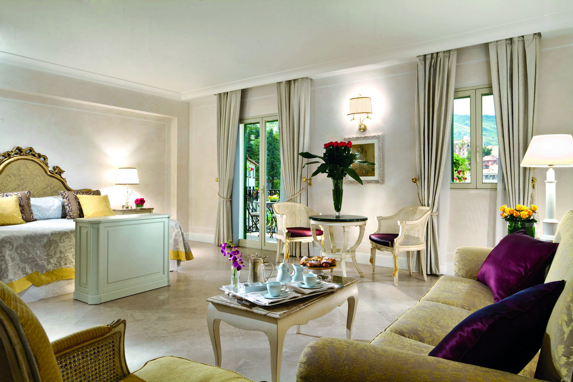 Villa Sant Andrea Sicily suite living area sofas bed 