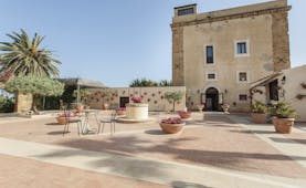 Hotel Baglio Della Luna Sicily exterior hotel building patio outdoor seating