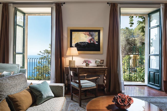 Hotel Villa Belvedere Sicily games lounge balconies views of the sea