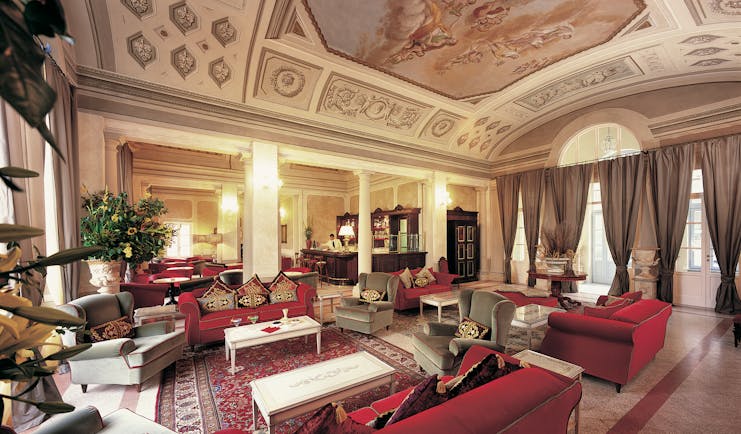 Bagni Di Pisa Tuscany Shelley bar indoor bar sofas ornate décor