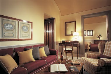 Bagni Di Pisa Tuscany suite lounge sofa armchair traditional décor