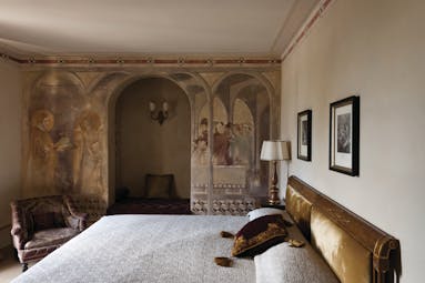 Borgo Santo Pietro Tuscany sangalgano suite wall mural
