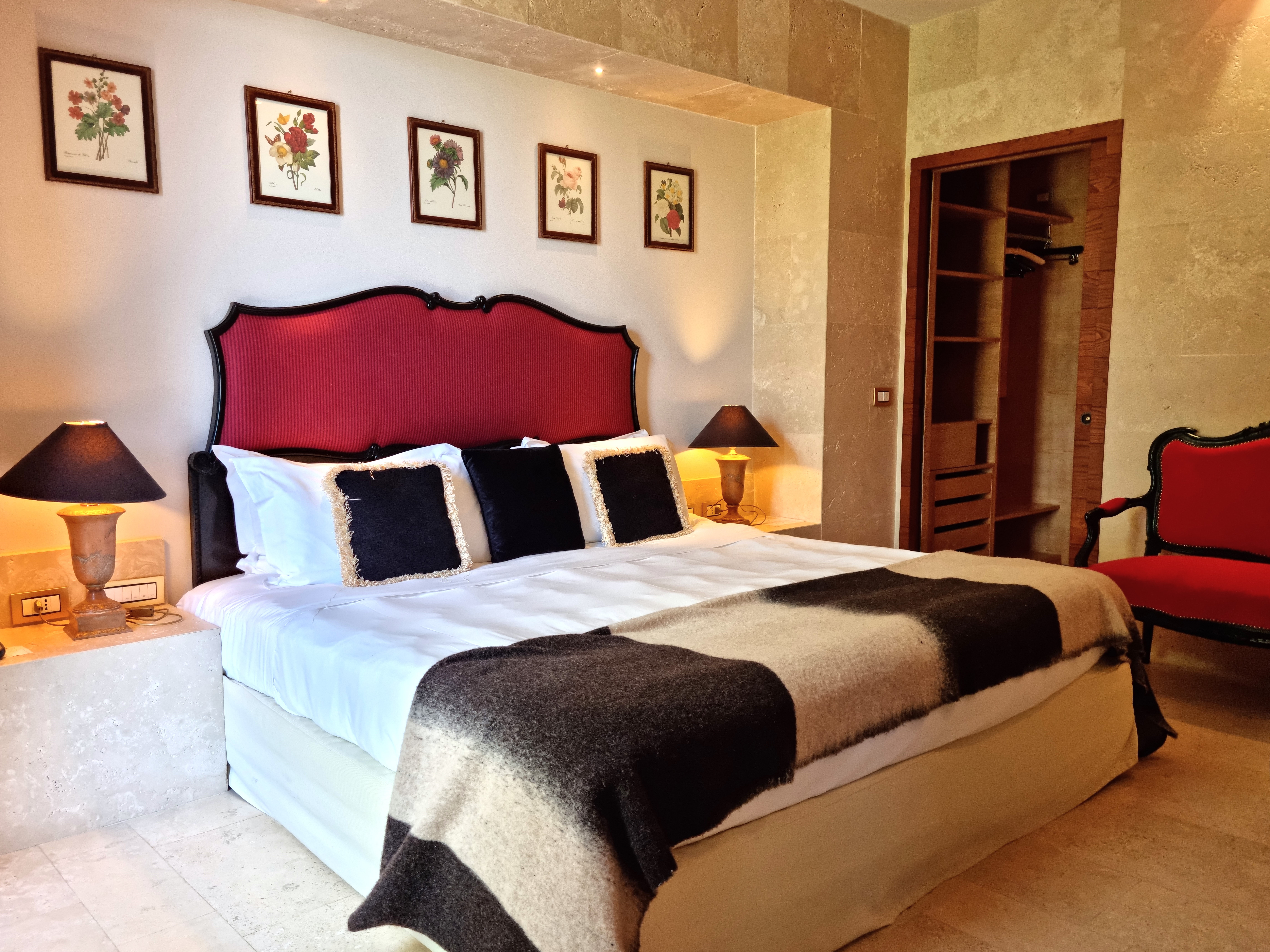 Tuscan castle hotel with country views