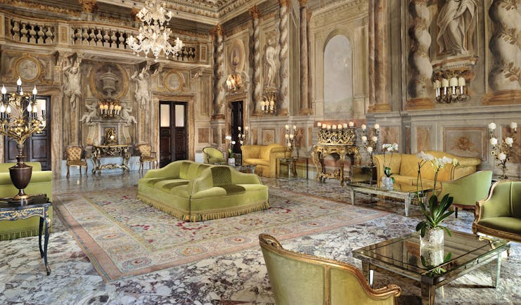 Grand Hotel Continental Tuscany ballroom indoor seating area elegant ornate décor