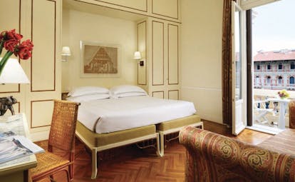 Principe di Piemonte Tuscany deluxe sea view bedroom modern décor
