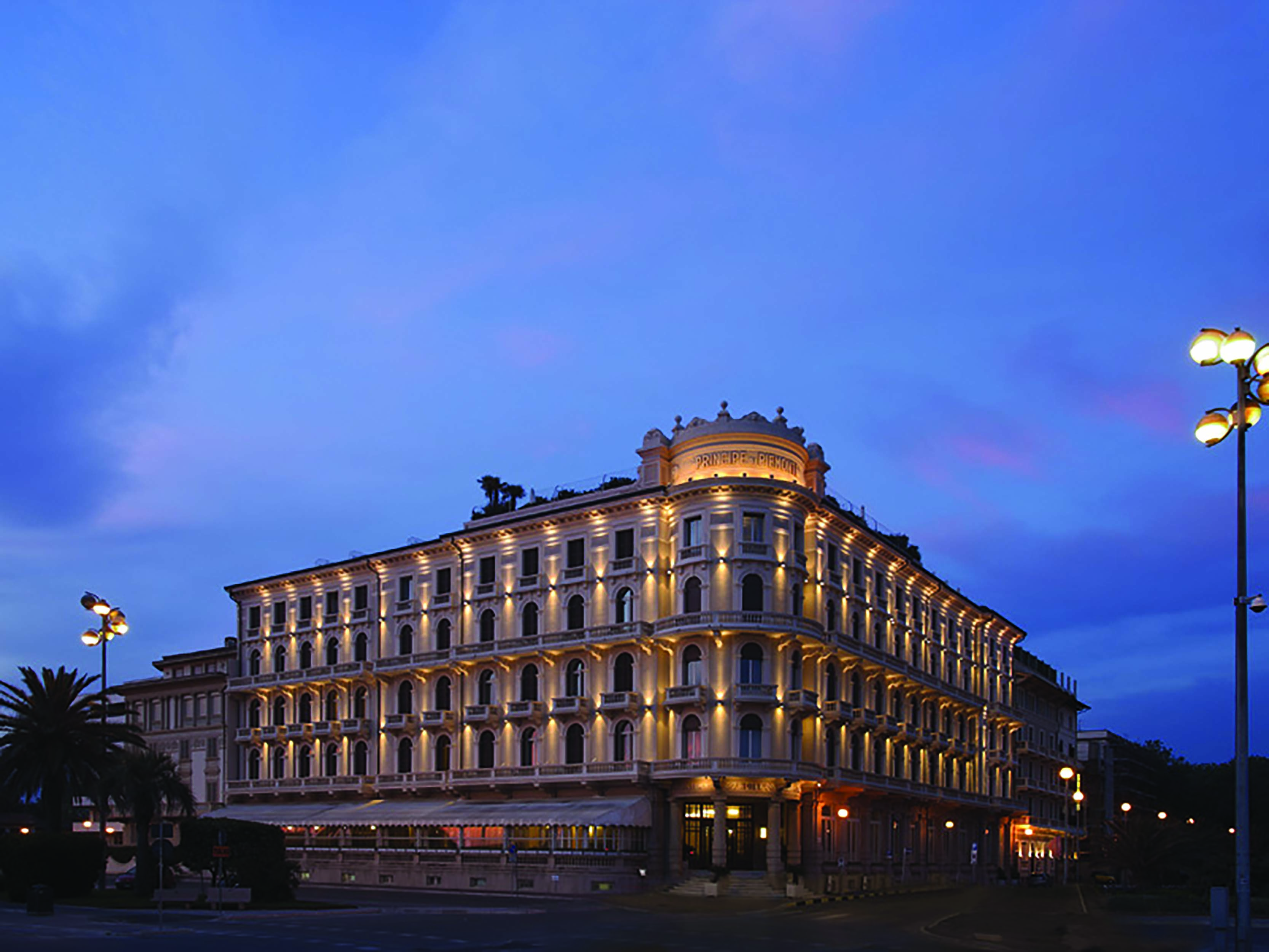 Principe di Piemonte Tuscany exterior hotel building corner of street