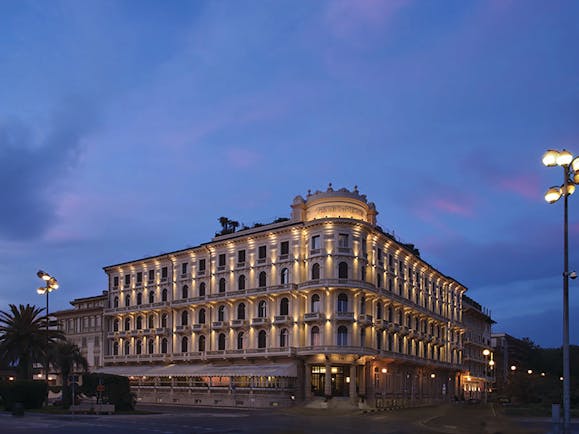 Principe di Piemonte Tuscany exterior hotel building corner of street