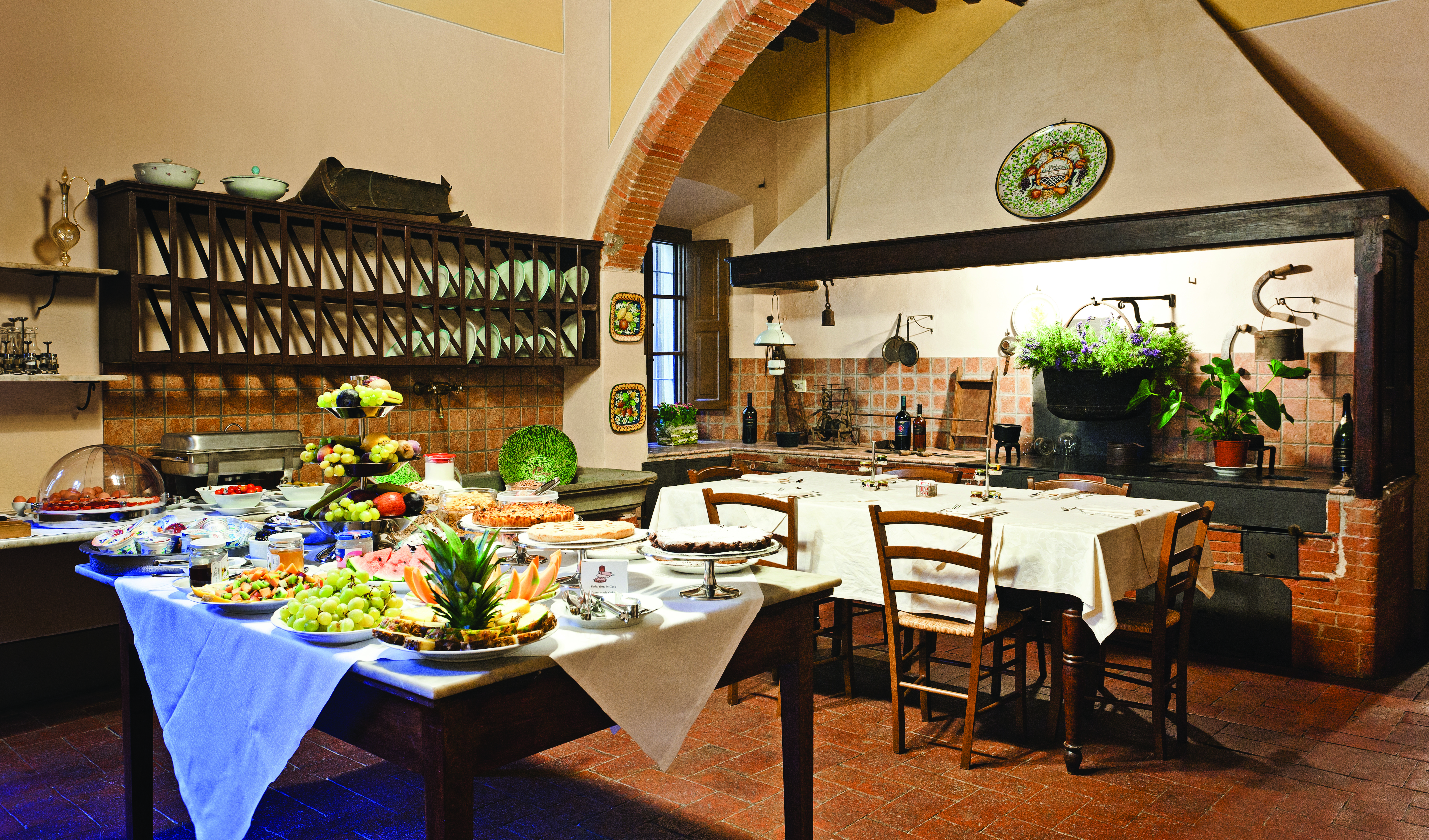 Palazzo Leopoldo Tuscany buffet  indoor dining buffet table dining table