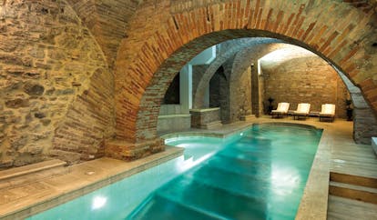 Hotel Brufani Palace Umbria pool indoor pool original architectural features