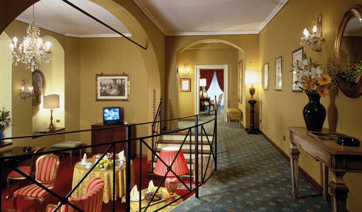 Hotel Brufani Palace Umbria restaurant indoor dining area ornate décor