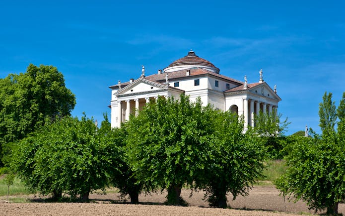 Palladian classical villa with round rooftop called La Rotonda near Vicenza