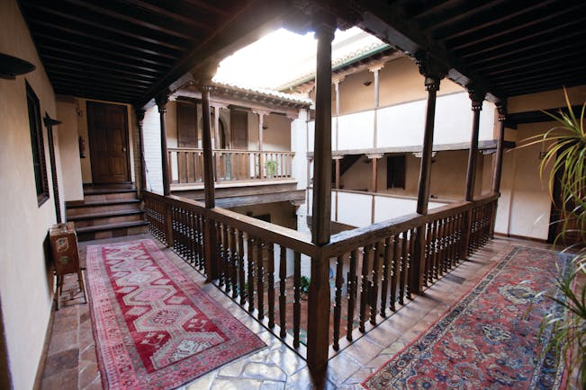 Casa Morisca Granada galley upstairs landing wooden features rugs