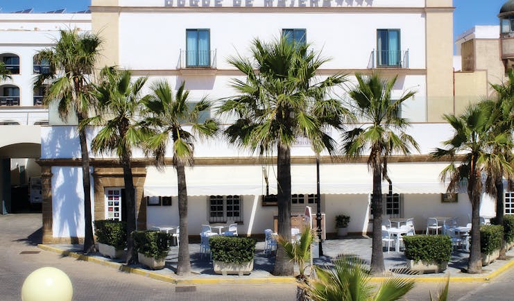 Duque de Najera Andalucia exterior palm trees patio