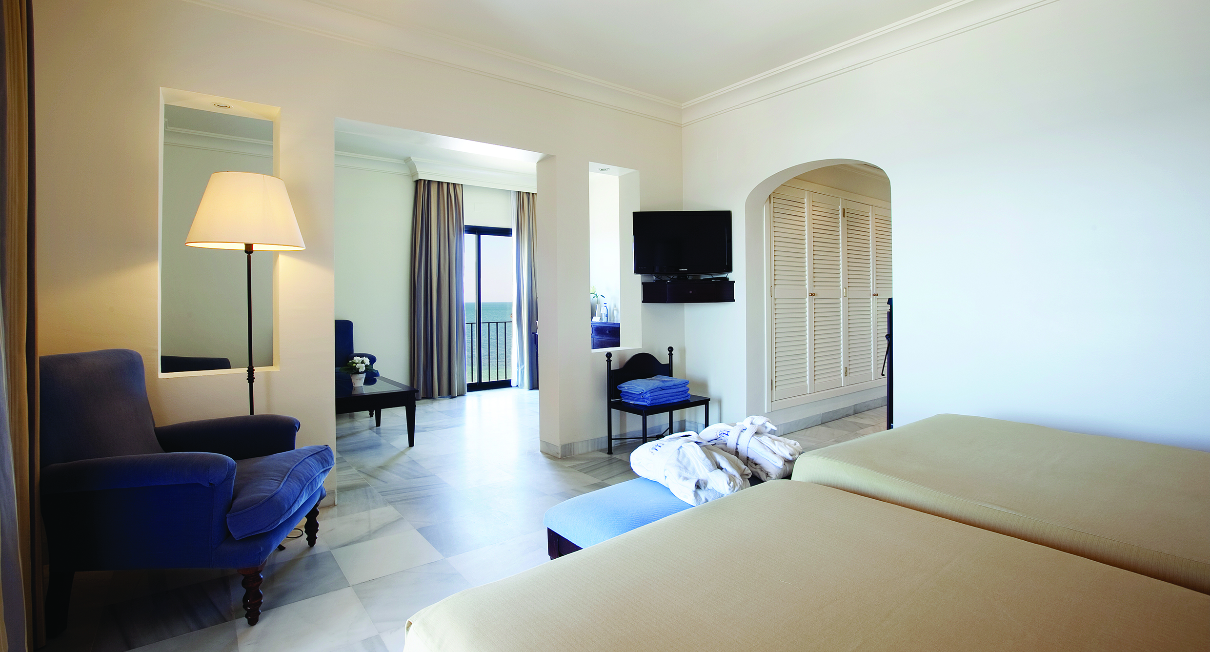 Duque de Najera Andalucia junior suite bedroom living area modern décor