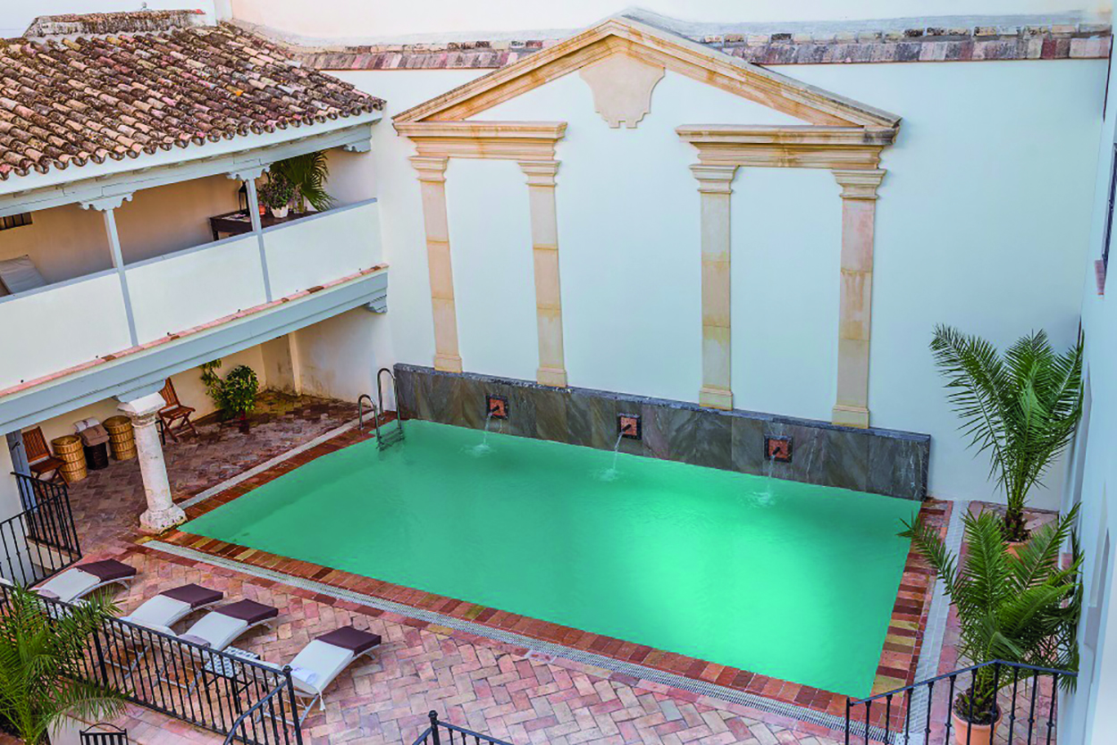 Las Casas de la Juderia Andalucia pool terrace walls around pool