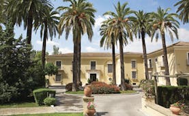 Villa Jerez Andalucia exterior hotel building driveway palm trees