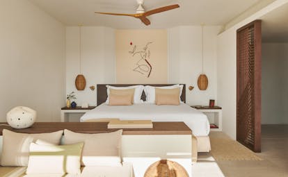 La Zambra Resort Junior Suite with bed and seating area