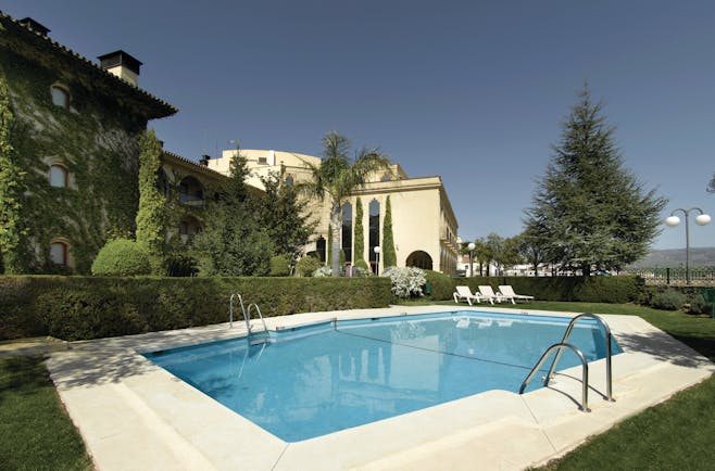 Parador de Ronda Andalucia pool sun loungers lawns