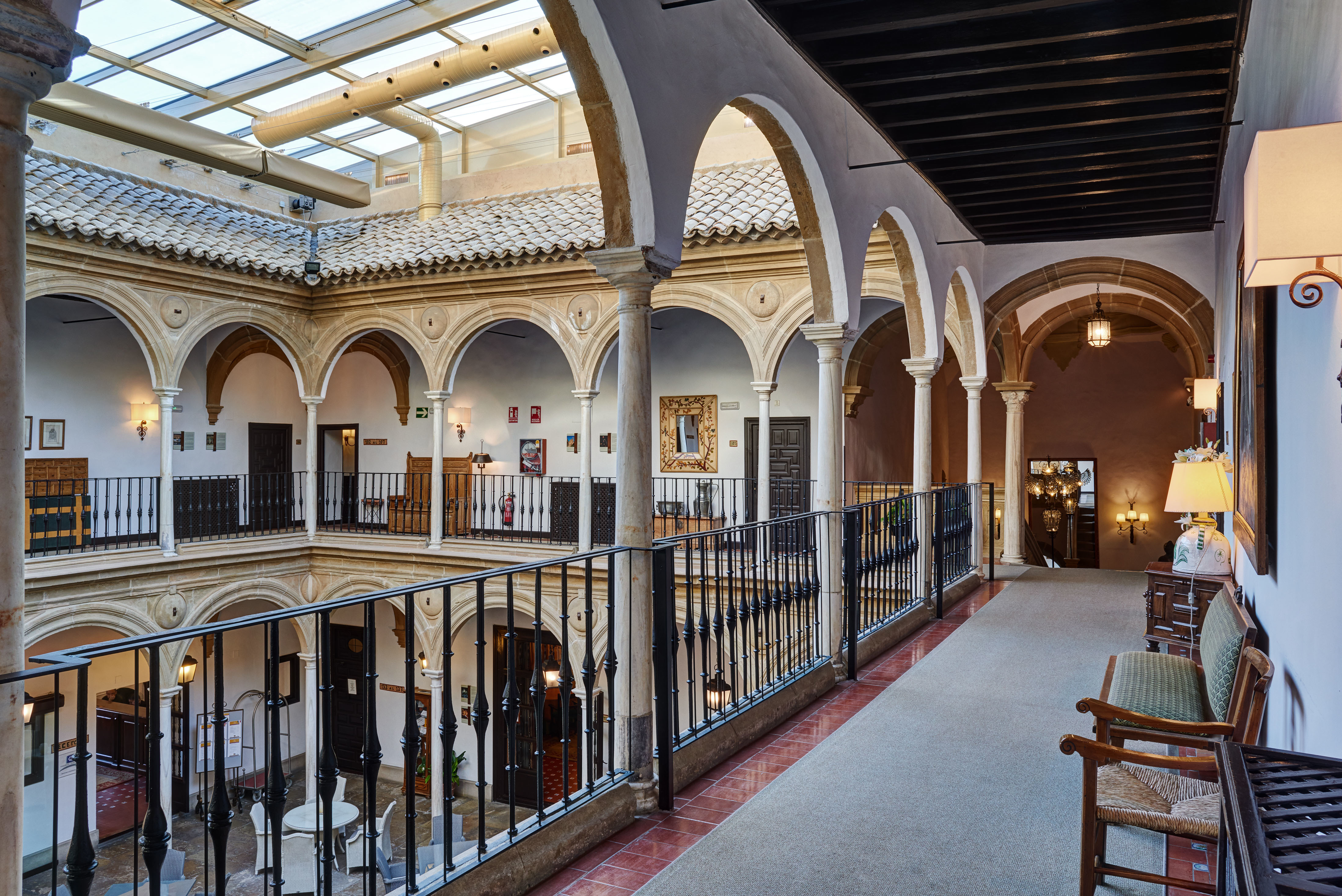 Parador de Ubeda interior galeried courtyard