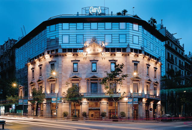 Hotel Claris Barcelona exterior front of building street view