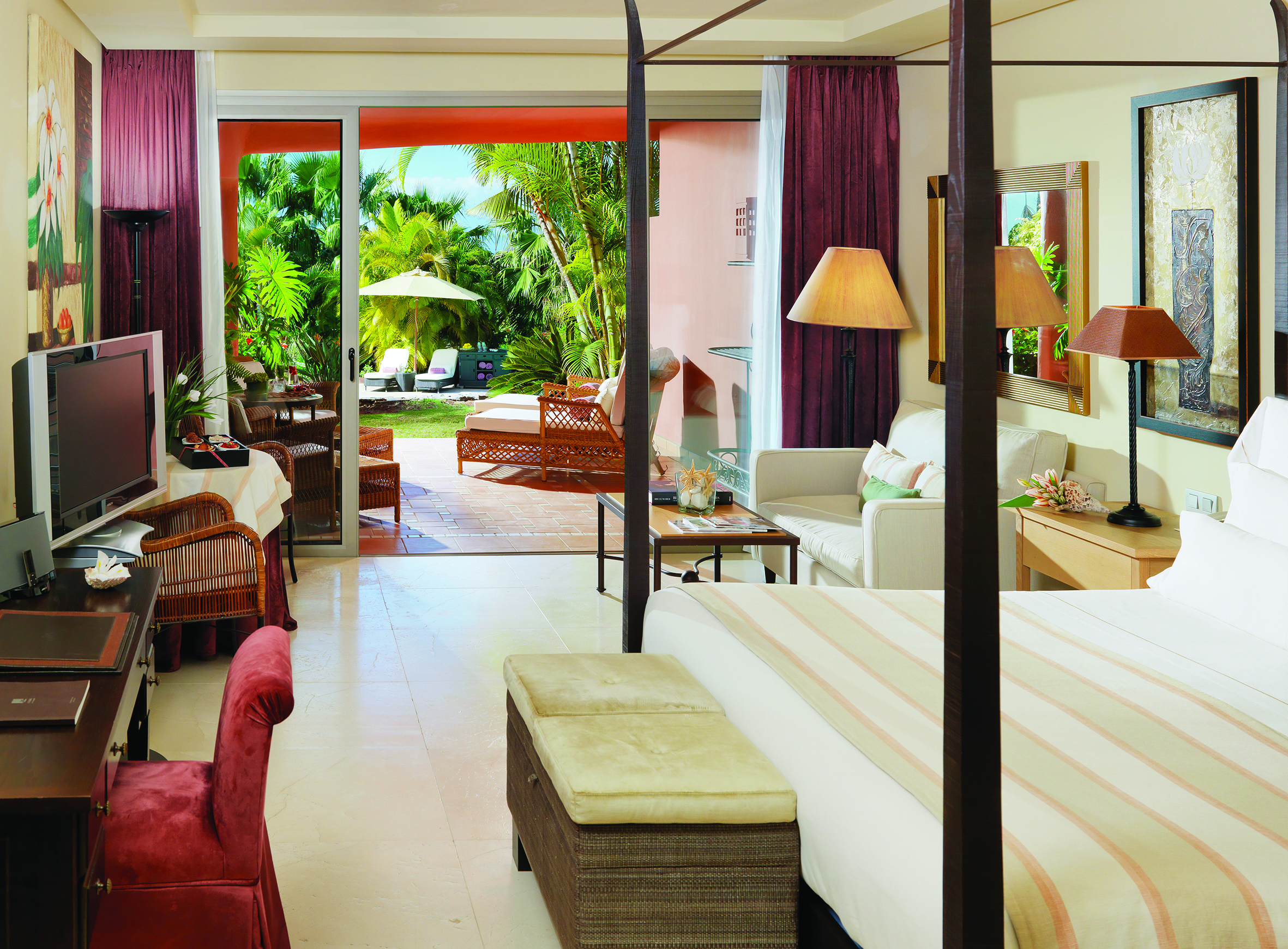 Abama Tenerife tagor villa bedroom living area private terrace modern décor