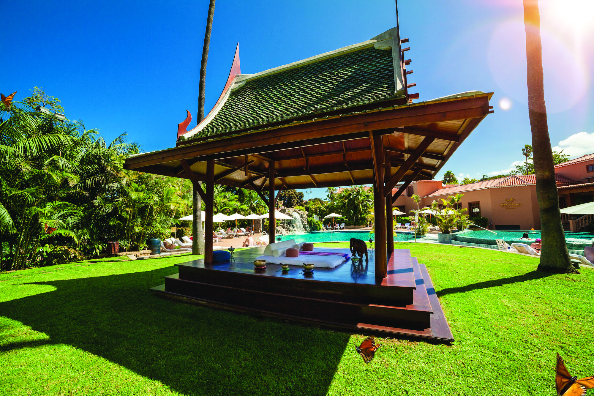 Hotel Botanico Tenerife pagoda oriental spa garden