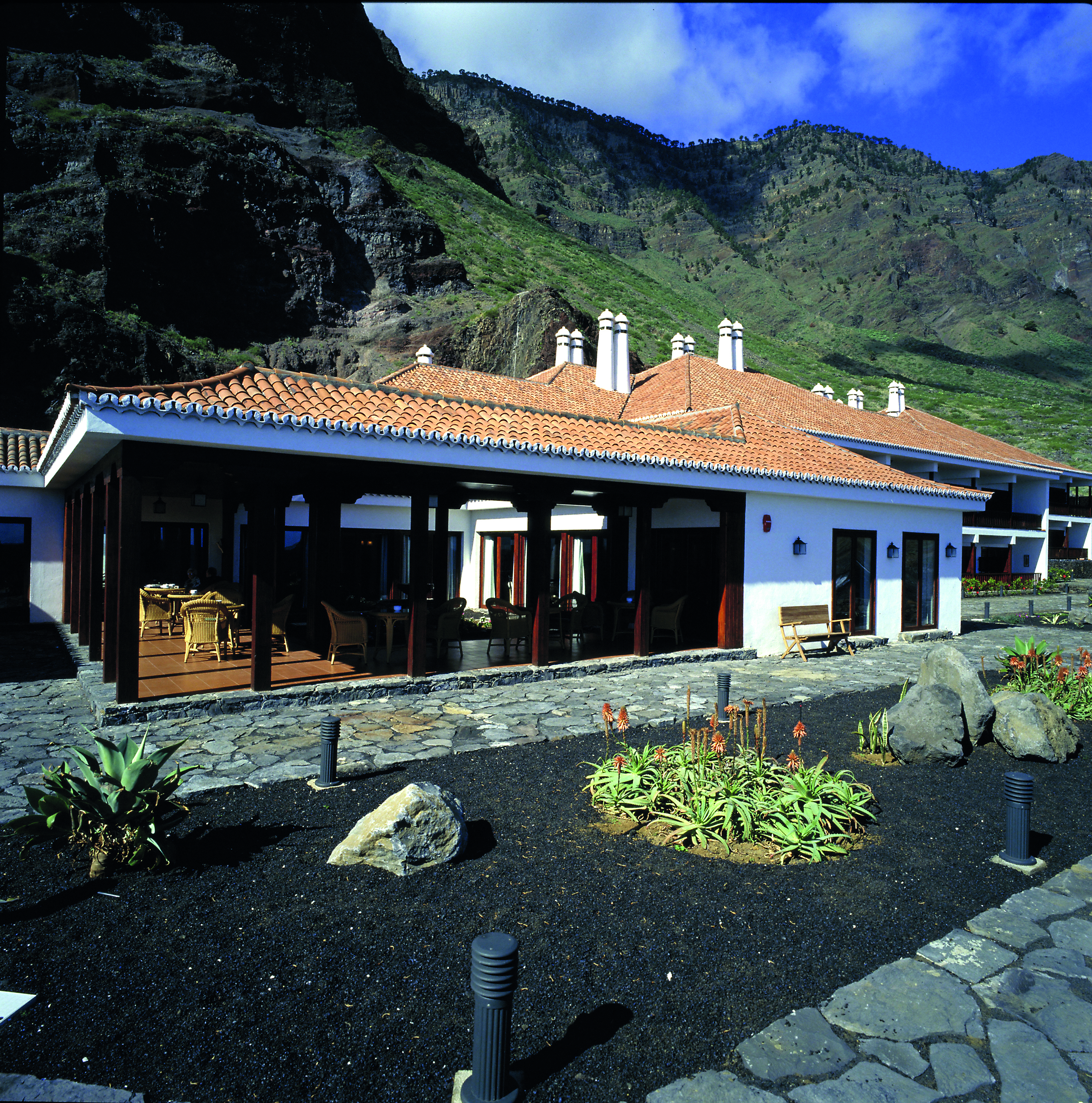Parador de el Hierro Canary Islands exterior hotel building terrace patio
