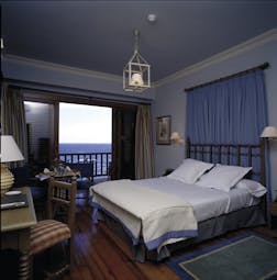 Parador de el Hierro Canary Islands superior bedroom bed balcony lounge cosy décor