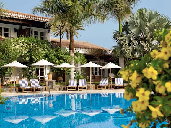 Seaside Grand Hotel Residencia Canary Islands exterior rear view of building from pool