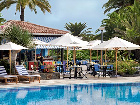 Seaside Grand Hotel Residencia Canary Islands pool side bar sun loungers