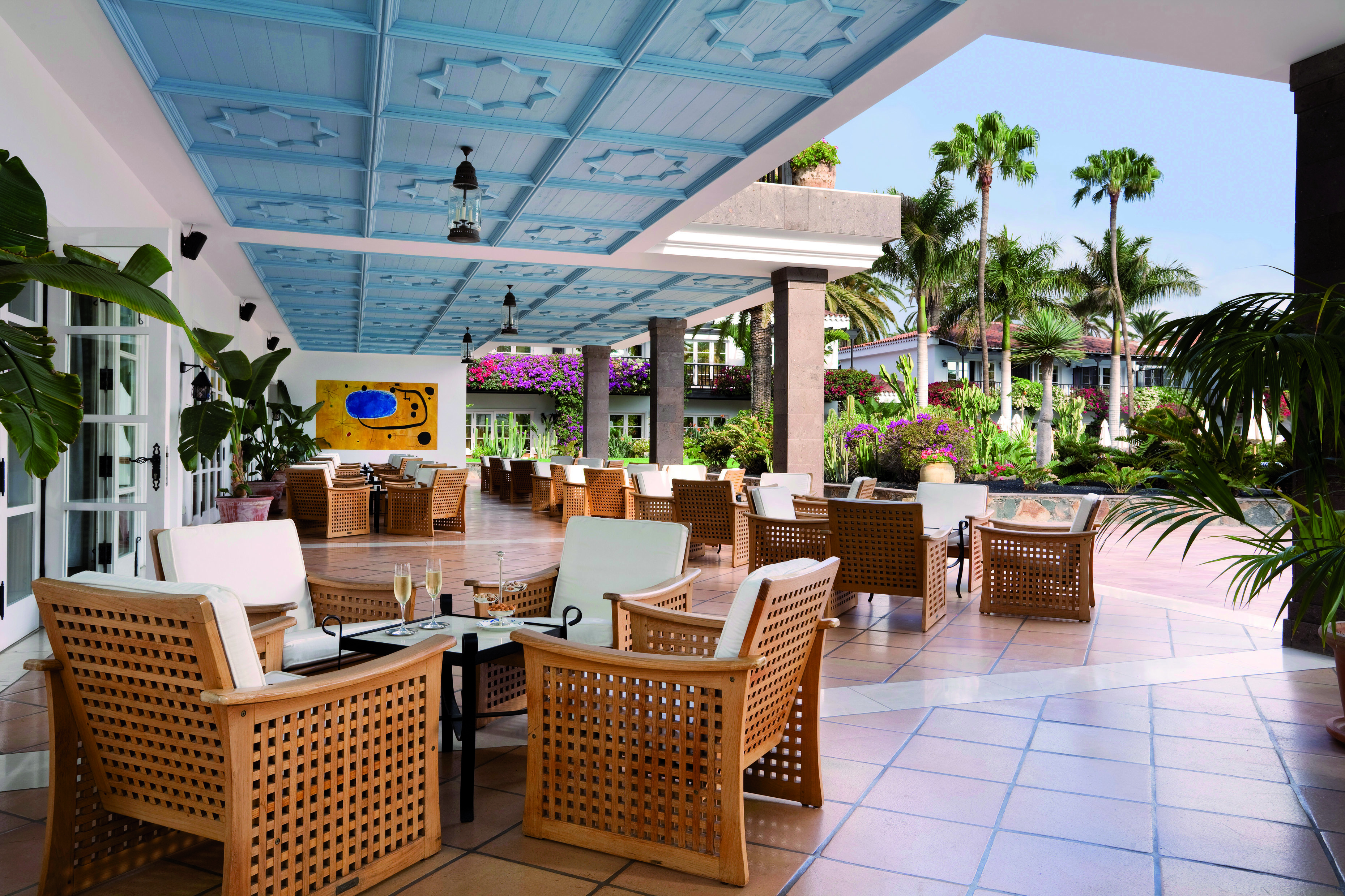 Seaside Grand Hotel Residencia Canary Islands terrace outdoor seating area 