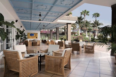 Seaside Grand Hotel Residencia Canary Islands terrace outdoor seating area 