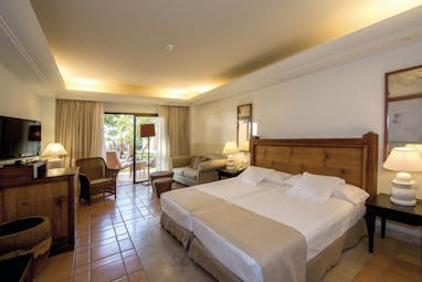 La Plantacion del Sur Tenerife double room bed lounge area terrace modern décor