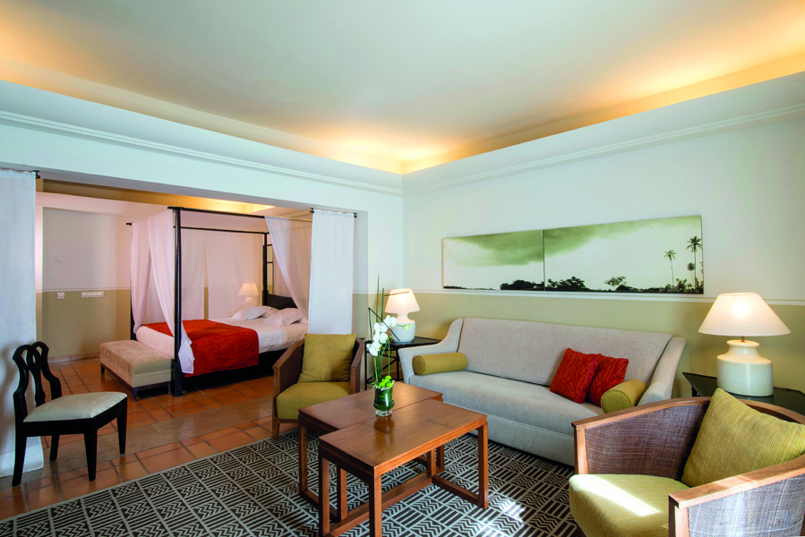 La Plantacion del Sur Tenerife junior suite canopied bed lounge area modern décor
