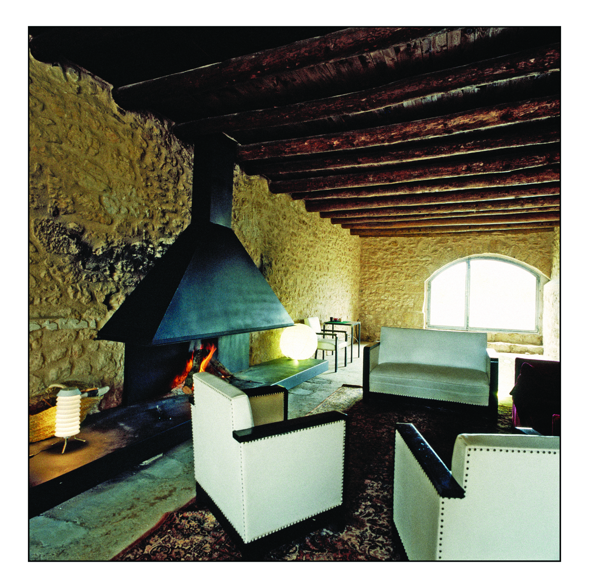 Consolacion Eastern Spain communal lounge open fire rustic architecture 