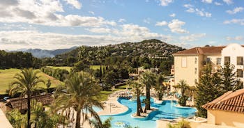 Denia Marriot La Sella Eastern Spain exterior pools palm trees hotel building fields