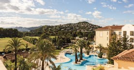 Denia Marriot La Sella Eastern Spain exterior pools palm trees hotel building fields