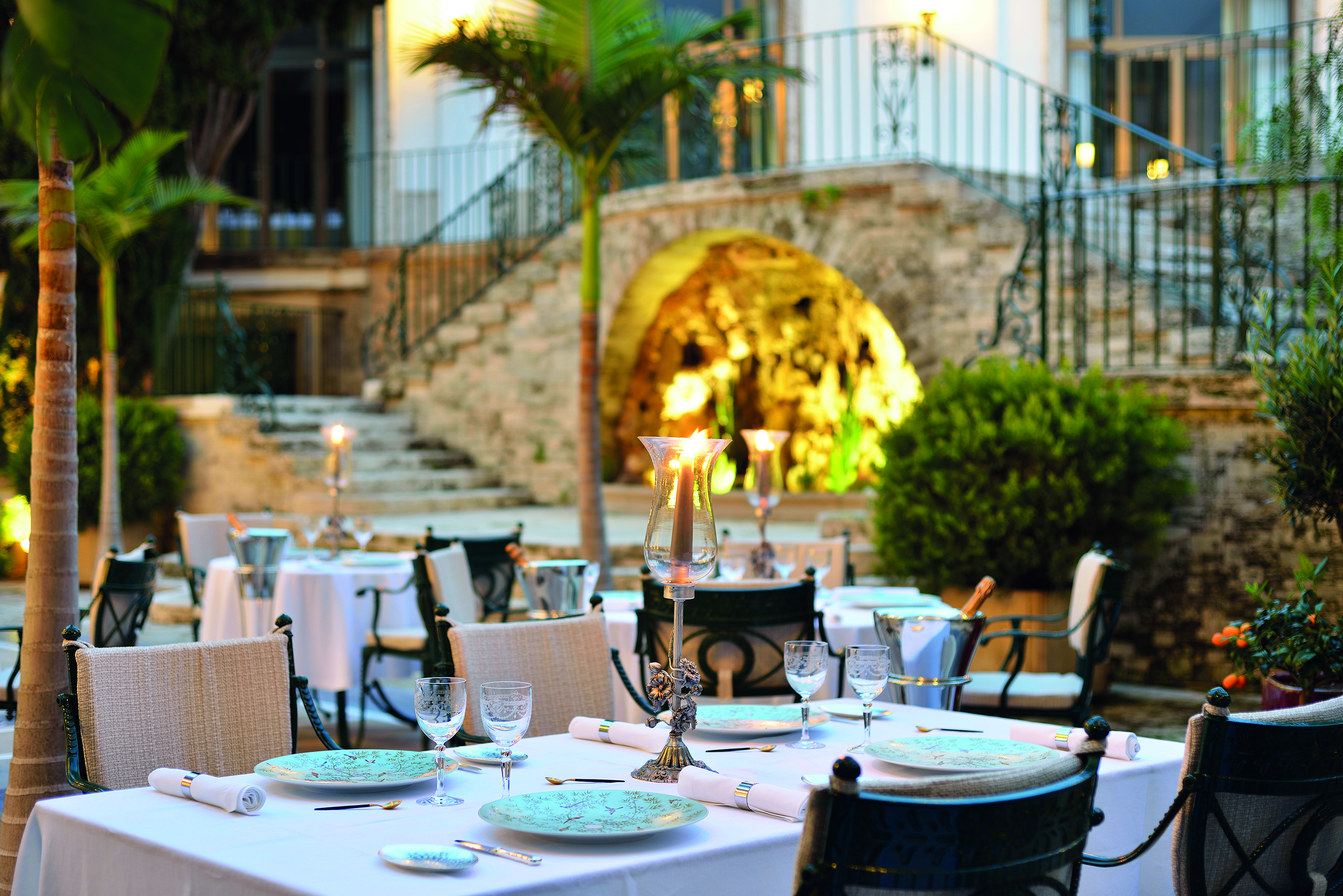 Hostal de la Gavina Catalonia patio outdoor dining area