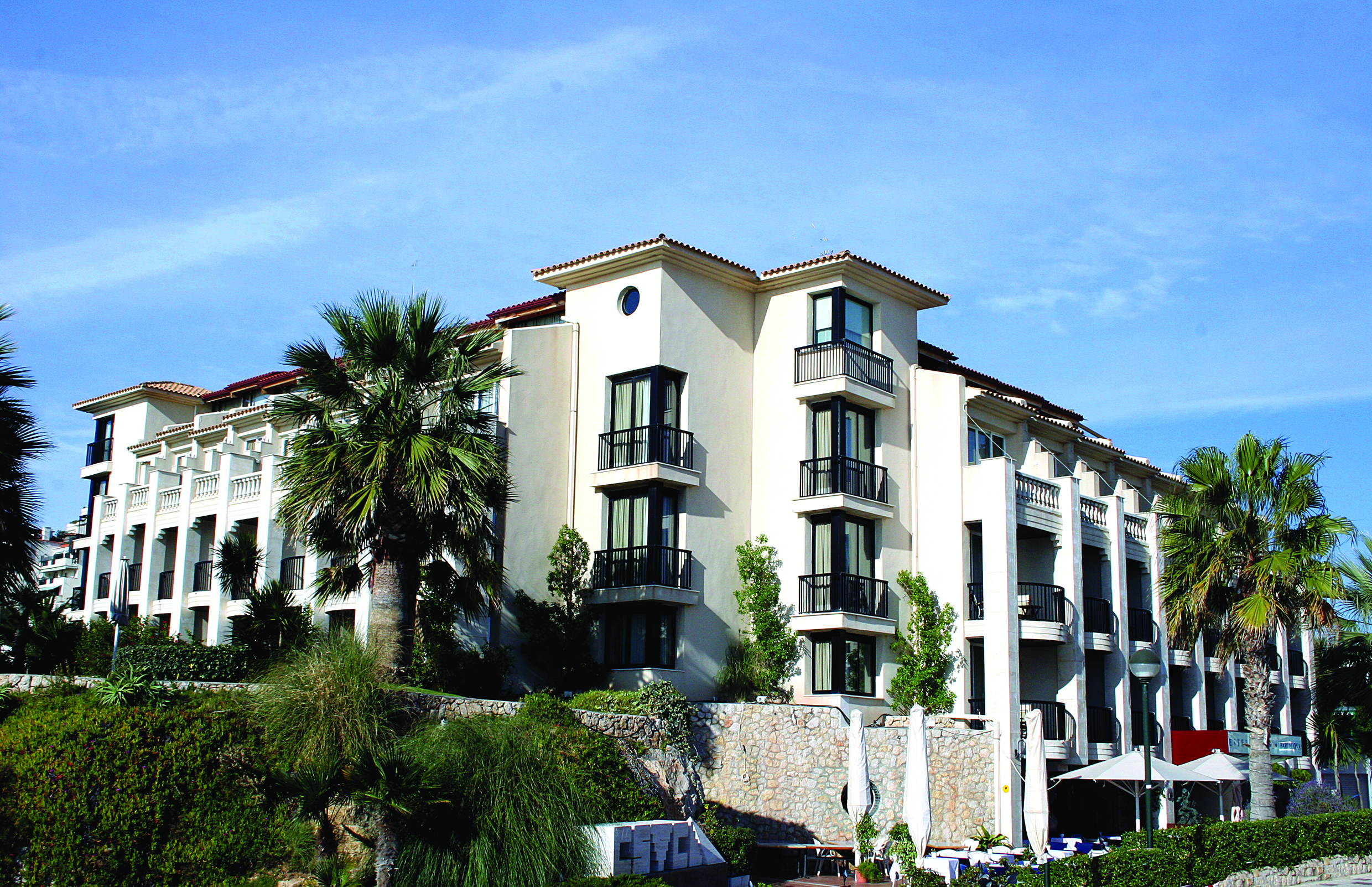 Hotel Estela Eastern Spain exterior hotel building trees