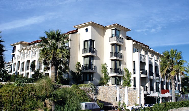 Hotel Estela Eastern Spain exterior hotel building trees