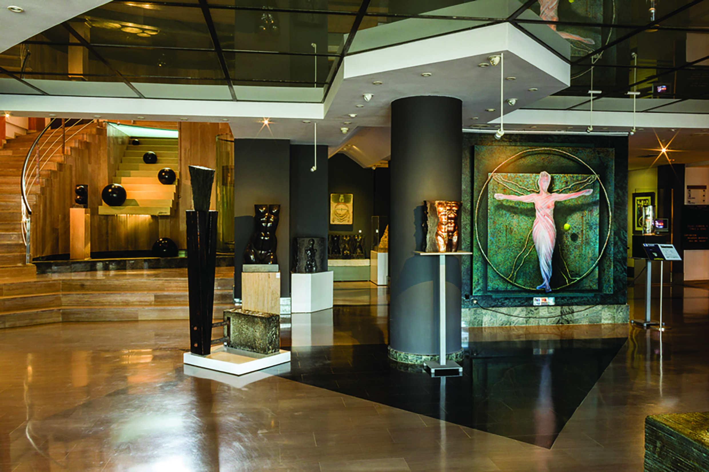 Hotel Estela Eastern Spain lobby modern décor modern artworks