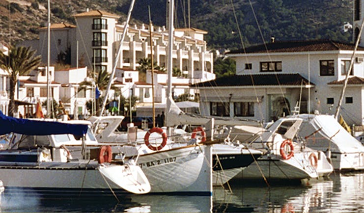 Hotel Estela Eastern Spain marina boats moored up