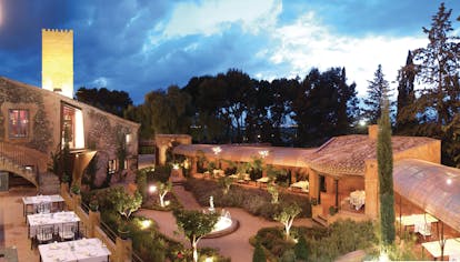 Hotel Mas la Boella Eastern Spain exterior courtyard gardens dining terraces
