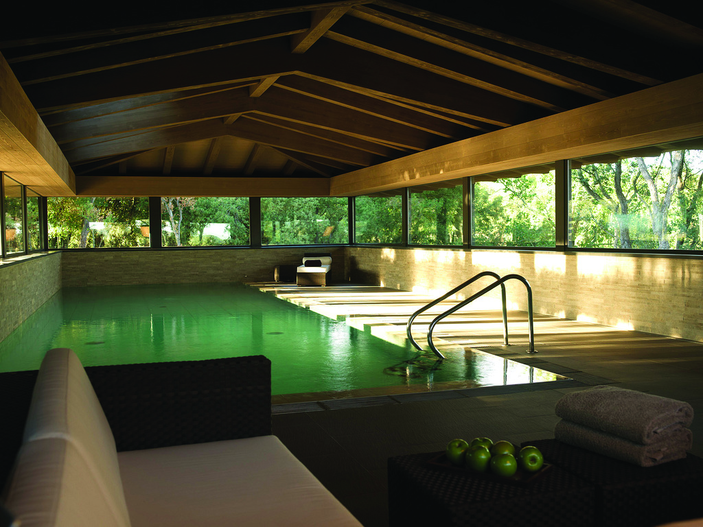 Mas de Torrent Catalonia spa indoor pool sofa