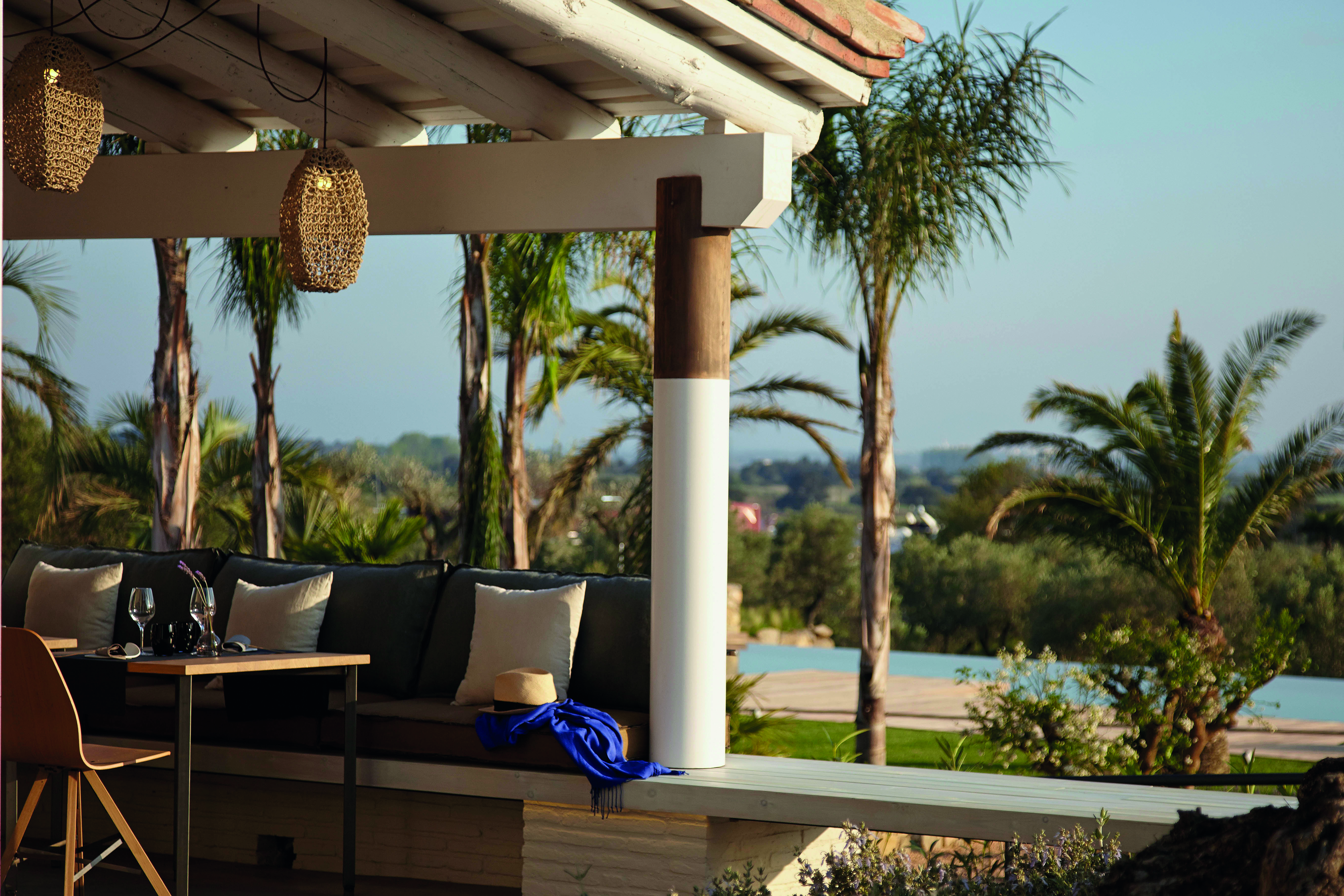 Mas Lazuli Eastern Spain terrace outdoor seating area tables chairs