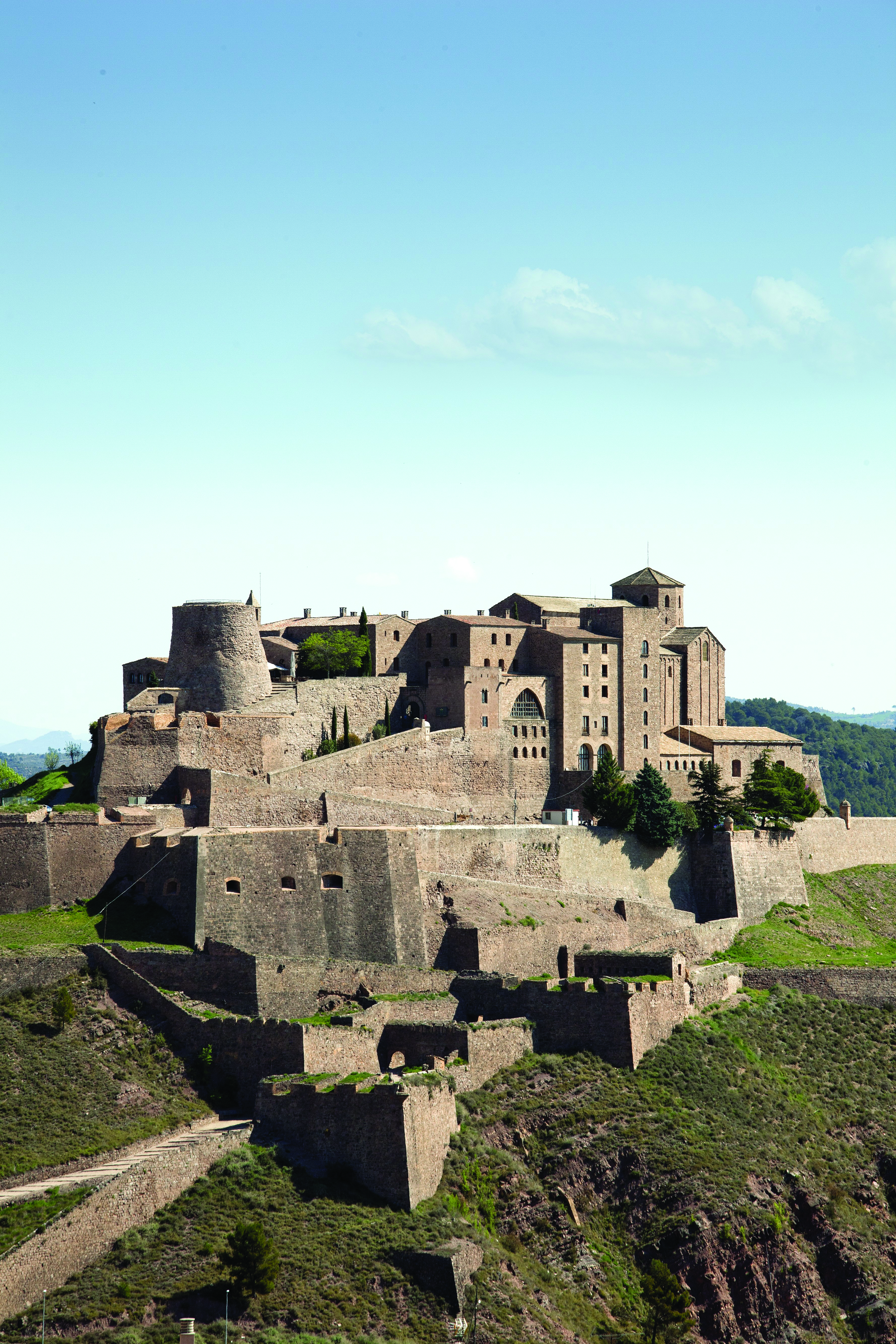 Parador de Cardona Catalonia exterior hotel large medieval castle